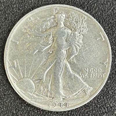 西秦中古拍卖第五十三期 - 美国1944年行走女神半美元银币