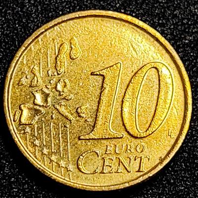 泉币菌-第67场-精品场 欧元 2000年 芬兰10欧分 持剑立狮  19.75MM