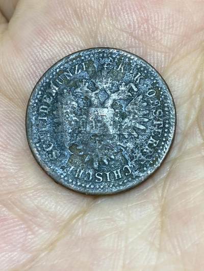 2025年第七十三场(总第九十九场）外国好品散币(免佣金) 奥地利帝国1851单年份1克鲁泽(弗朗茨·约瑟夫一世第一版，A标维也纳造，铜材质)