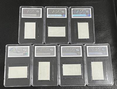 洪涛臻品批发群 精选邮票限时拍卖第1119期  T67 庐山  ASG评级，2枚95OG，5枚90OG，风光系列，雕刻精品，混分高分超高性价比，大套票7枚评级费下来800块，注意捡漏