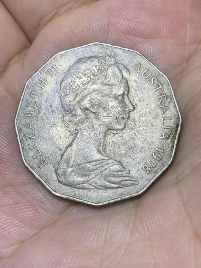 2025年第七十三场(总第九十九场）外国好品散币(免佣金) 澳大利亚🇦🇺1978年50分(伊丽莎白二世中年花冠)