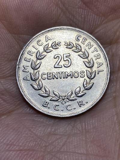 2025年第七十二场(总第九十八场）外国好品散币(免佣金) - 哥斯达黎加🇨🇷1974年25分(第六版，v版德国卡尔斯鲁厄造)