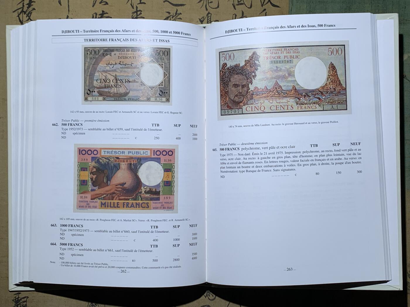 《竞宝斋》第406场 周日，周一，2场连拍 （全场包邮） 全新未开封 法属印支纸币目录，硬壳精装，包含东南亚各国法国占领期间各种纸币，法属印支纸币向来以设计精美广受玩家喜爱。