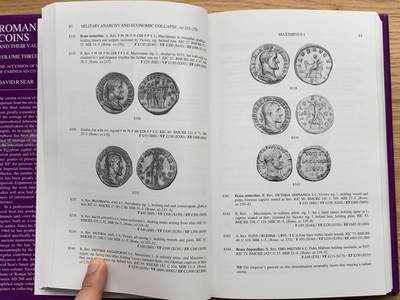 《竞宝斋》第406场 周日，周一，2场连拍 （全场包邮） 古罗马钱币及其价值目录第三卷，David Sear最新版，公元235年-公元285年