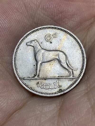 2025年第七十二场(总第九十八场）外国好品散币(免佣金) - 爱尔兰🇮🇪1959年6便士(共和国时期第一套第二版)