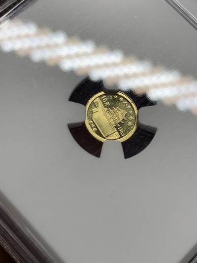 《竞宝斋》第406场 周日，周一，2场连拍 （全场包邮） NGC PF69UC 1983年马可波罗1克金币，中国最早、最小的现代金币，值得收藏，老标签，好串号。