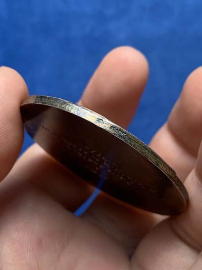 《竞宝斋》第406场 周日，周一，2场连拍 （全场包邮） 法国1977年巴黎市银质奖章 直径49mm 重量59.03克 螃蟹+ARGENT边铭