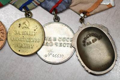 大猫徽章拍卖 第275期 苏联劳动荣誉 劳动英勇联排一组