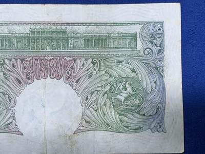 《竞宝斋》第406场 周日，周一，2场连拍 （全场包邮） 两张一组 英国A序列1镑纸币 品相不错