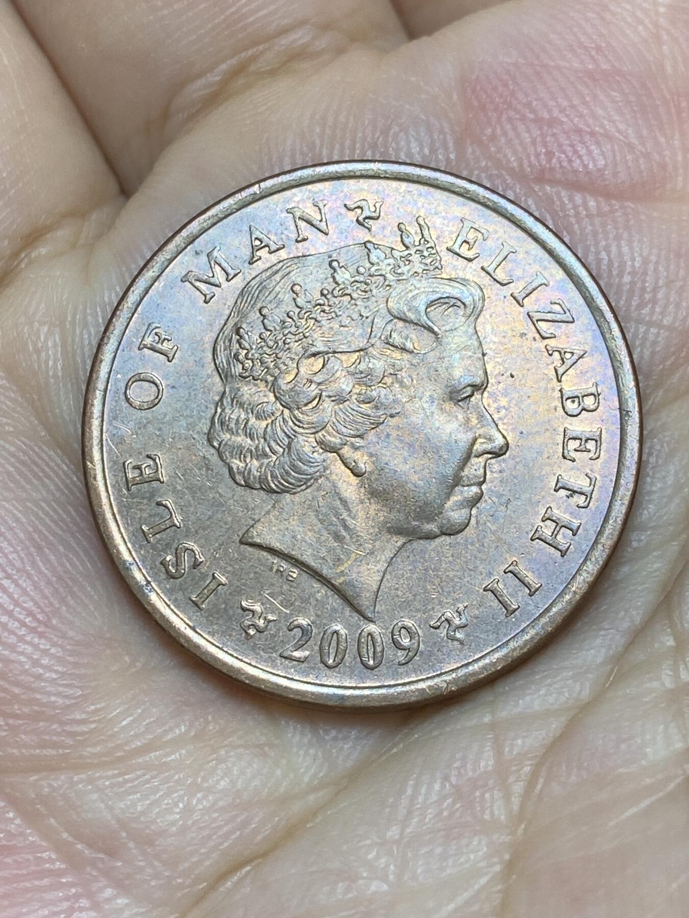 2025年第七十二场(总第九十八场）外国好品散币(免佣金) 英属马恩岛🇮🇲2009年2便士(伊丽莎白二世老年，PM AA)
