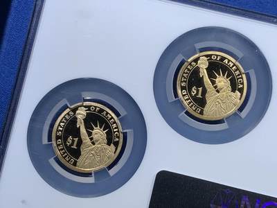 《竞宝斋》第406场 周日，周一，2场连拍 （全场包邮） NGC PF69UC 美国2007年精制总统套币