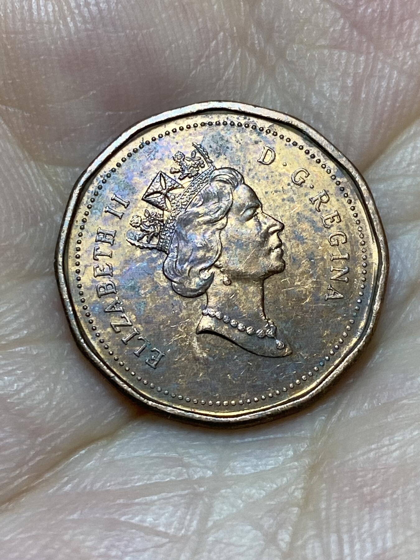 2025年第七十二场(总第九十八场）外国好品散币(免佣金) 加拿大🇨🇦1991年1分(伊丽莎白二世中年高冠，第一版)