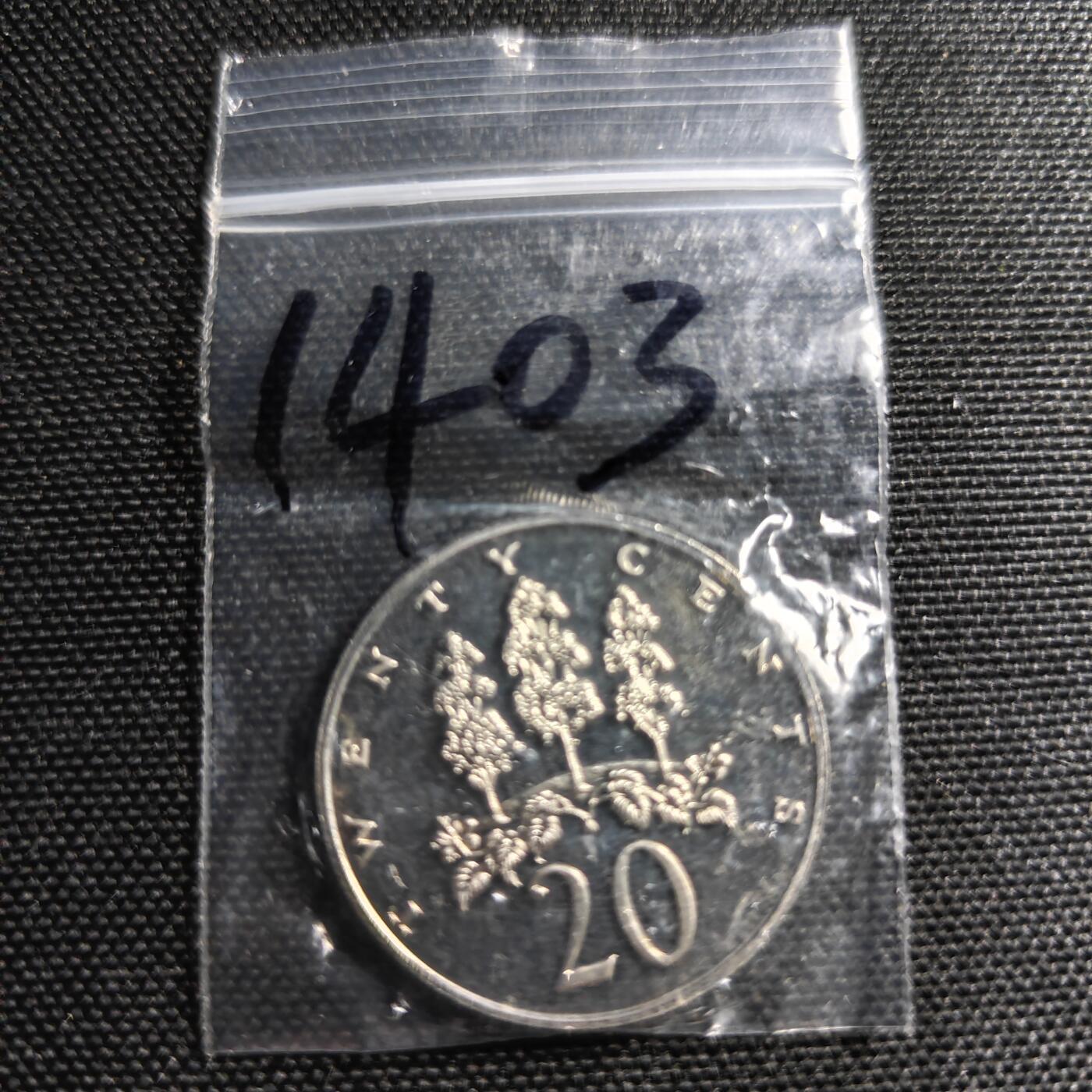 KK钱币收藏小铺 第314期 2月预留时间 周末发货  1976牙买加20分精制币