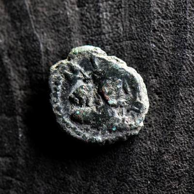 【良泉】第36期【直播场】8月21日晚19.30点开拍！173组，西方古代钱币、杂项专场 - 公元330-350年【萨珊-犍陀罗】沙普尔二世，犍陀罗地区打制铜币，3.7克