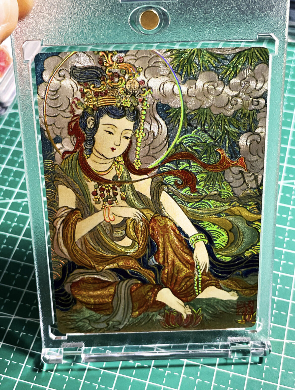 显眼宝25期 颜值精选 【带卡砖】特卡 水月观音 一张 幻彩折光 63*88 