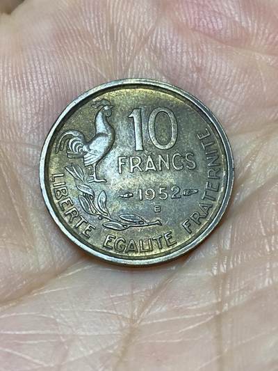 2025年第七十三场(总第九十九场）外国好品散币(免佣金) - 法国🇫🇷1952年10法郎