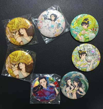 天玑星卡拍第一百零九期《7.31周四截拍》持续收拍收评中 满赠卡需备注 - 小花瓣艺术文创 徽章 七枚
