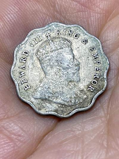 2025年第七十三场(总第九十九场）外国好品散币(免佣金) 稀少–英属印度1910年1安娜(爱德华七世关门年，B版孟买造)