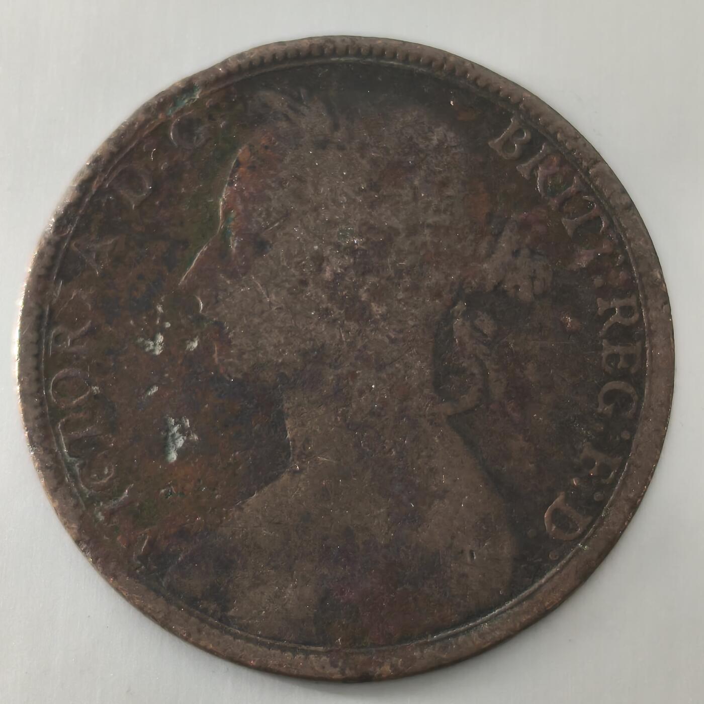 Krab外币市集Vol.22 英国维多利亚一便士n.d,good