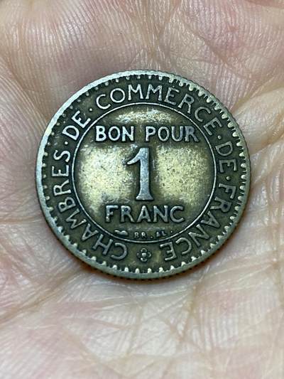 2025年第七十三场(总第九十九场）外国好品散币(免佣金) - 法国🇫🇷1922年1法郎(商业之神墨丘利坐像)