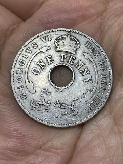 2025年第七十三场(总第九十九场）外国好品散币(免佣金) - 英属西非1937年1便士(乔治六世第一版，KN标，伯明翰皇家诺顿厂)