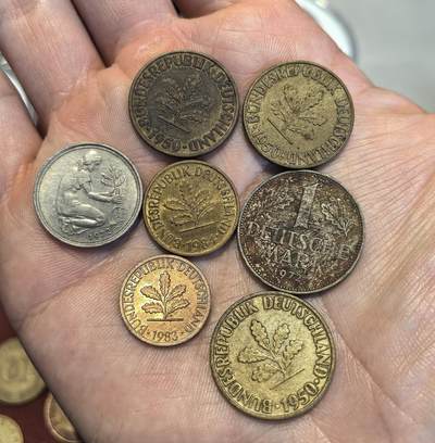 南宋泉阁俄币 外币 国币 专场第十五期【送拍无额外佣金】 - 西德 1950-1984年 马克与芬尼一组七枚 通货好品