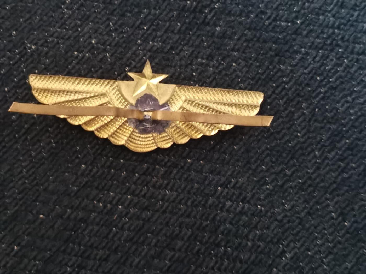 玉仁红藏首场徽章钱币拍卖（捡漏）上面👆图片有群加群7：40同拍 朝鲜人民军空军帽徽