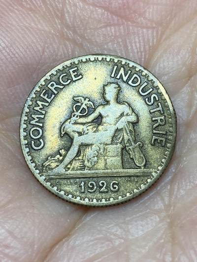 2025年第七十三场(总第九十九场）外国好品散币(免佣金) 法国🇫🇷1926年50生丁(商业之神墨丘利坐像)