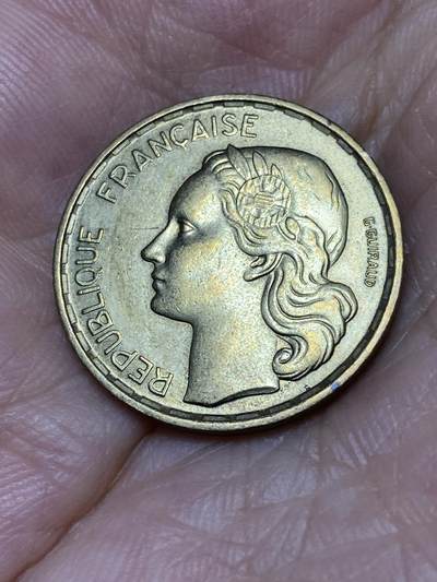 2025年第七十三场(总第九十九场）外国好品散币(免佣金) 好品–法国🇫🇷1952年20法郎(4 plumes 4羽)