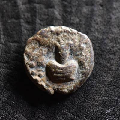 【良泉】第36期【直播场】8月21日晚19.30点开拍！173组，西方古代钱币、杂项专场 - 【美品】公元19-220年【贵霜】韦苏提婆一世“财富女神”铜币，6.45克