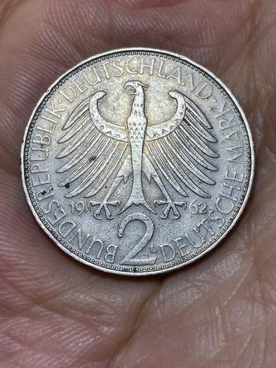 2025年第七十三场(总第九十九场）外国好品散币(免佣金) - 德国🇩🇪1962年2马克(D标，慕尼黑造)