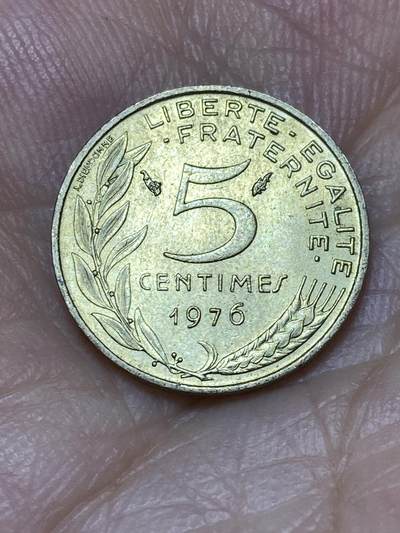 2025年第七十三场(总第九十九场）外国好品散币(免佣金) - 法国🇫🇷1976年5生丁