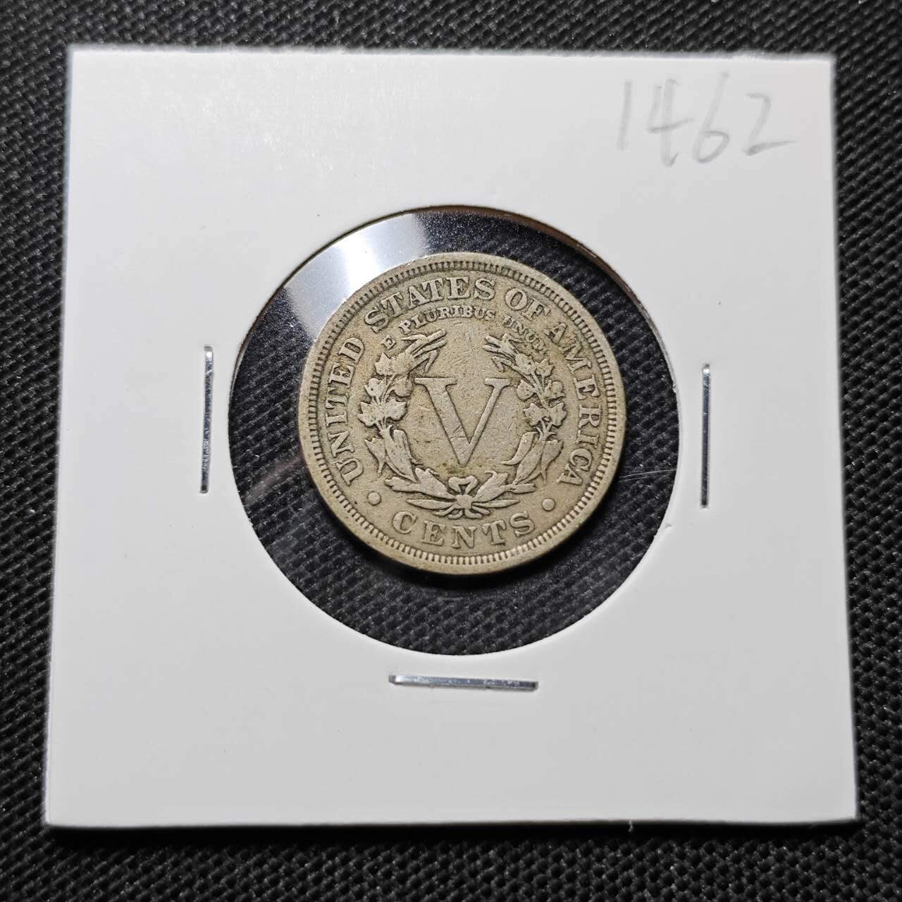 KK钱币收藏小铺 第314期 2月预留时间 周末发货 1909美国5分 