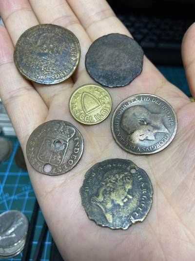 2025年第七十三场(总第九十九场）外国好品散币(免佣金) - 差品欧洲老铜币、铜章6枚