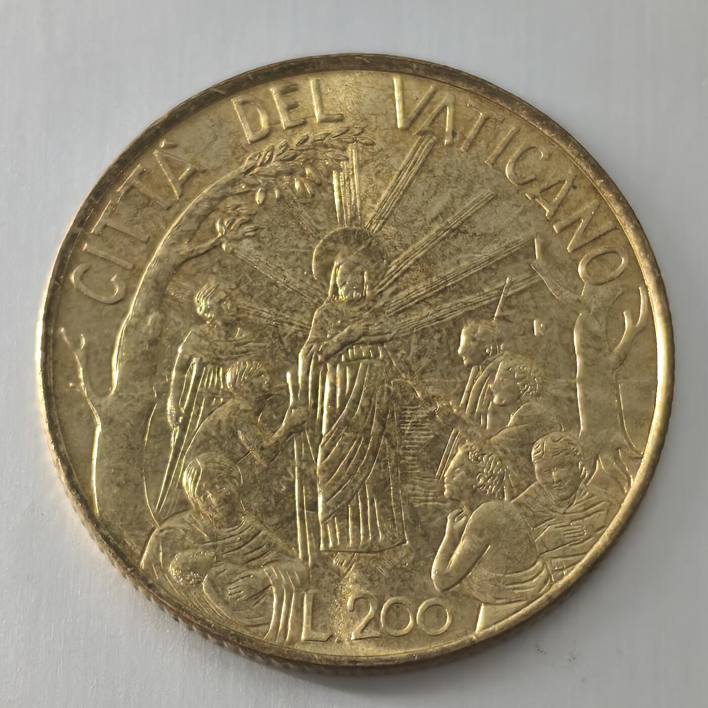 Krab外币市集Vol.22 梵蒂冈2002年200里拉纪念币