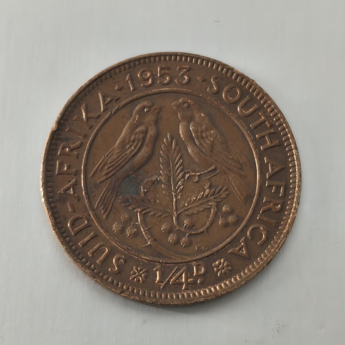 Krab外币市集Vol.22 英属南非1953年1/4便士