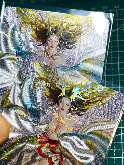 显眼宝25期 颜值精选 - 燎原卡牌 焱卡文化 刷子 妖姬传 龙女 幻彩粗闪一对2张 龙角无敌   63*88
