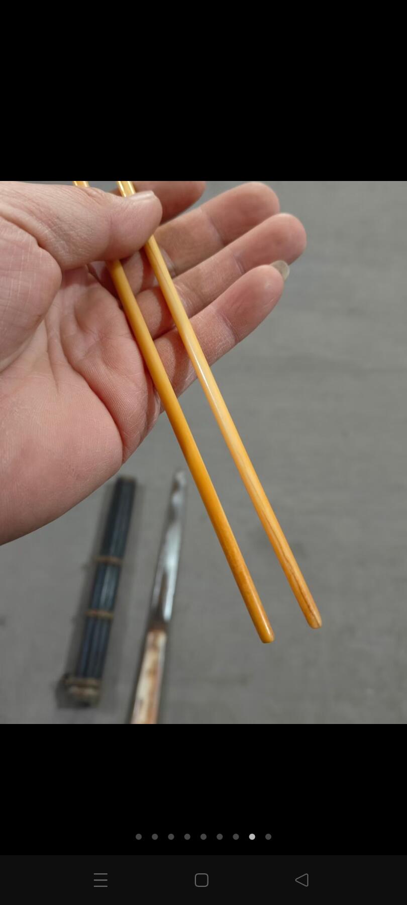 清代餐刀一套，刀把镶嵌骨，牙筷子，这都是达官贵人随身携带的，收藏价值高，保存完好