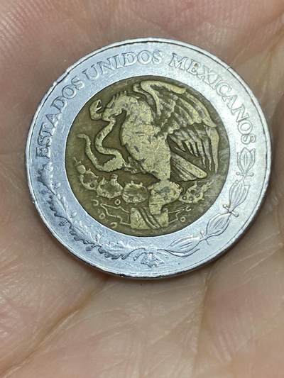 2025年第七十三场(总第九十九场）外国好品散币(免佣金) 墨西哥🇲🇽1993年2比索(早期版本，货币符号前带N)
