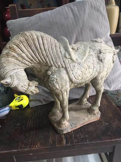 青釉马摆件，生态好，尺寸大，造型漂亮，见图示 - 青釉马摆件，生态好，尺寸大，造型漂亮，见图示