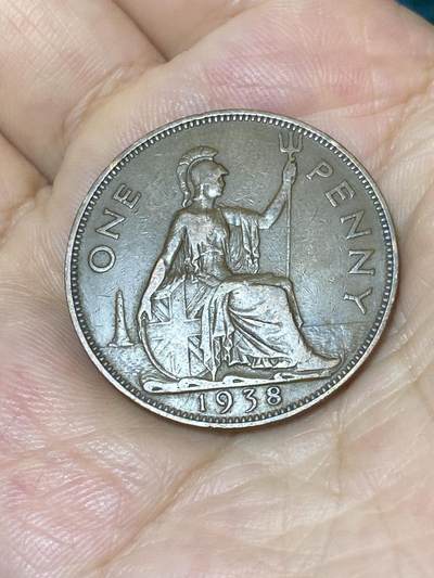 2025年第七十四场(总第一百场）外国好品散币(免佣金) - 英国🇬🇧1938年1便士(乔治六世第一版，印度皇帝版)
