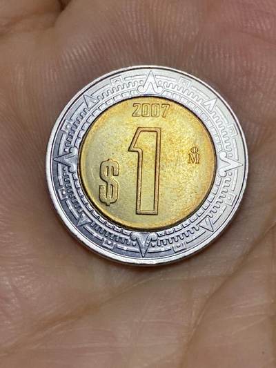 2025年第七十三场(总第九十九场）外国好品散币(免佣金) - 原光好品–墨西哥🇲🇽2007年1比索