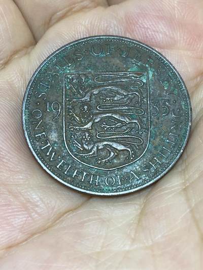 2025年第七十三场(总第九十九场）外国好品散币(免佣金) 英属泽西岛🇯🇪1935年1/12先令(乔治五世第三版，关门年仅发行3年)