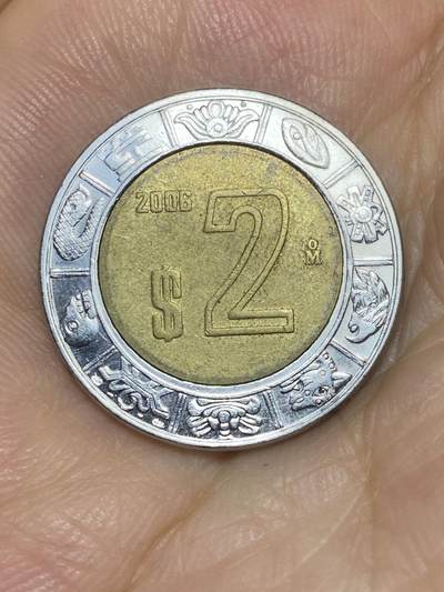 2025年第七十三场(总第九十九场）外国好品散币(免佣金) - 墨西哥🇲🇽2006年2比索