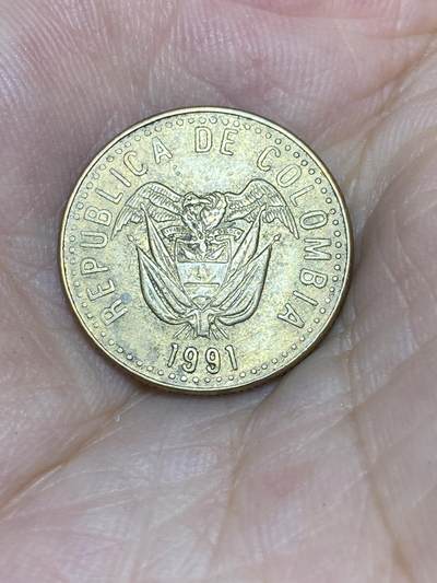 2025年第七十三场(总第九十九场）外国好品散币(免佣金) 哥伦比亚🇨🇴1991年20比索(72边珠版)