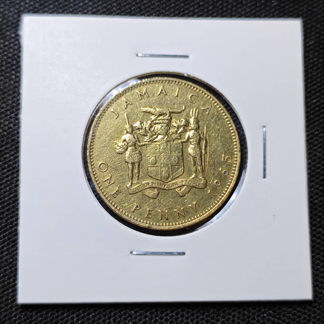 KK钱币收藏小铺 第315期 2月预留时间 周末发货 1965英属牙买加1便士