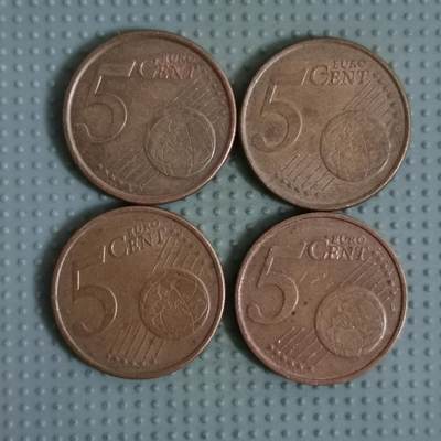 2025年第69场各国散币拍卖（总第69场） - 5欧分4枚不同