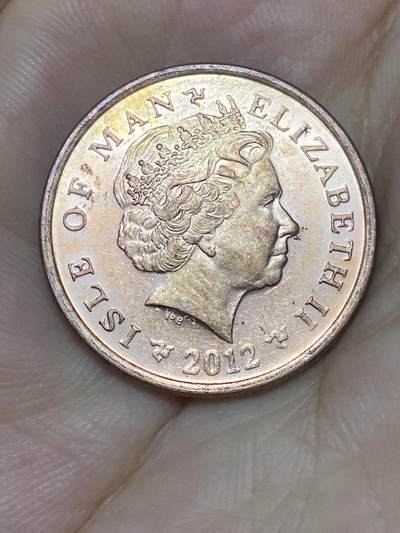 2025年第七十三场(总第九十九场）外国好品散币(免佣金) 英属马恩岛🇮🇲2012年2便士(伊丽莎白二世老年，PM AA)
