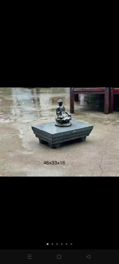 明代佛座：青石包老，品相板正，气韵拙朴 46/33/16 - 明代佛座：青石包老，品相板正，气韵拙朴 46/33/16