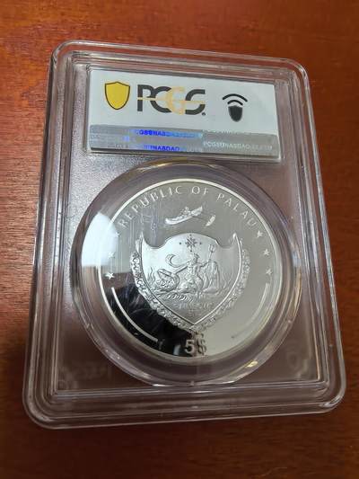 长老汇蛇年精选第三十场拍卖 2021帕劳哈姆萨5元彩色精制银币，PCGS PR70DCAM，首期标，1盎司999银